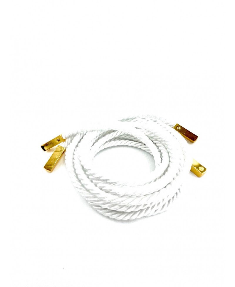 Corde satin blanc