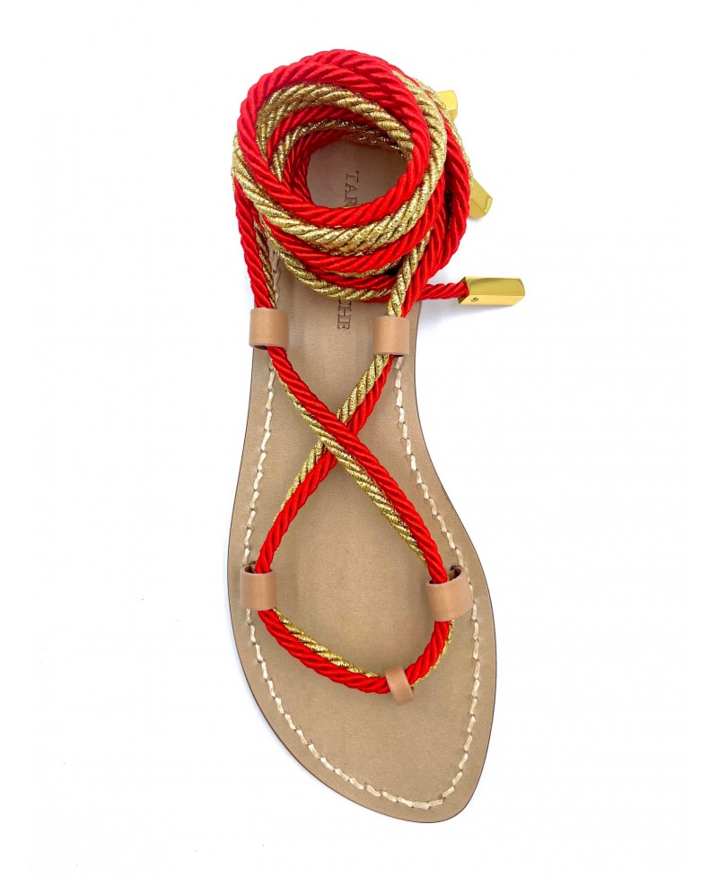 Natural leather gladiator...