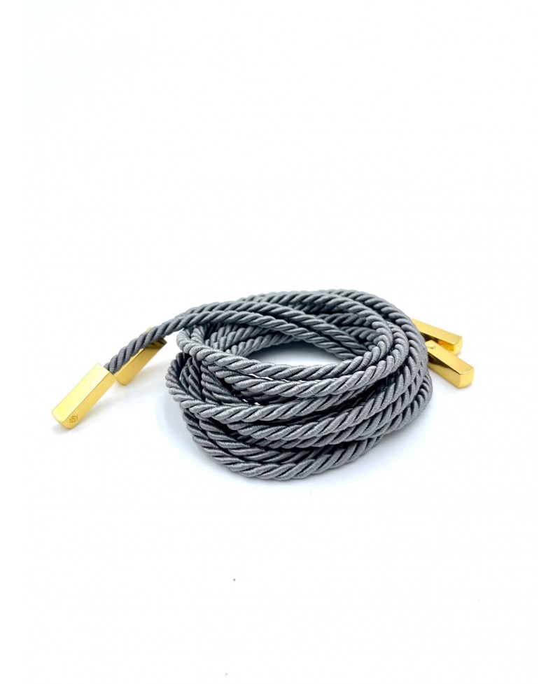 Pearl gray satin cord
